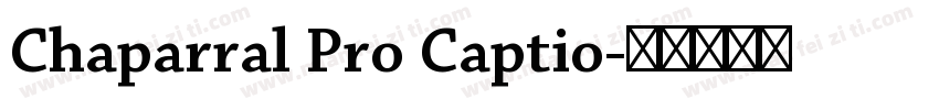 Chaparral Pro Captio字体转换